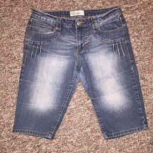 Phat Fashion Silver Label Blue Jean Capris 7